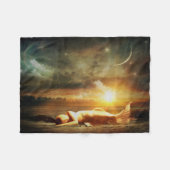 Zeemacht en oceaan fleece deken (Voorkant (Horizontaal))