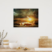 Zeemacht en oceaan poster (Keuken)