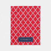 Zeemacht en rode quatrefolie | Fleece Blanket Deken (Voorkant)