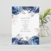 Zeemacht en roze met zilvervlies kaart (Staand voorkant)