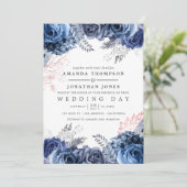 Zeemacht en roze met zilvervlies kaart (Staand voorkant)