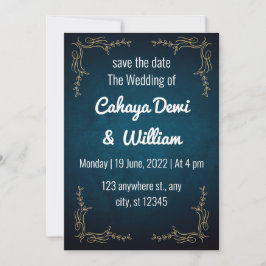 Zeemacht en wit elegant modern en minimalistisch kaart