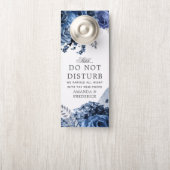 Zeemacht en wit met een zilver-bruinbruin deurhanger (Op knop)