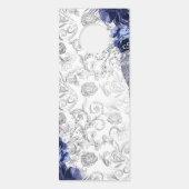 Zeemacht en wit met een zilver-bruinbruin deurhanger (Achterkant)