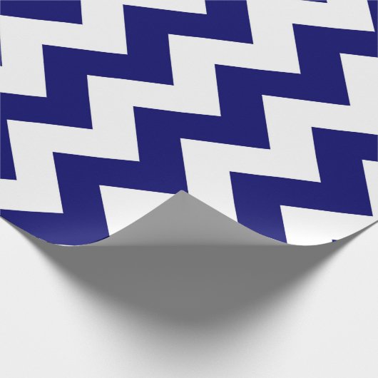 Zeemacht en witte zigzag cadeaupapier (Hoek)