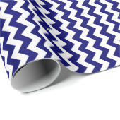 Zeemacht en witte zigzag cadeaupapier (Rol Hoek)