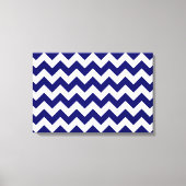 Zeemacht en witte zigzag canvas afdruk (Voorkant)