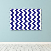 Zeemacht en witte zigzag canvas afdruk (Insitu (Houten vloer))