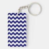 Zeemacht en witte zigzag sleutelhanger (achterkant)