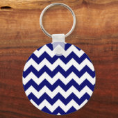 Zeemacht en witte zigzag sleutelhanger (Voorkant)