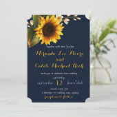 Zeemacht en zonnebloem kaart (Staand voorkant)