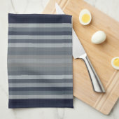 Zeemacht grijze stapjes theedoek (Quarter Fold)