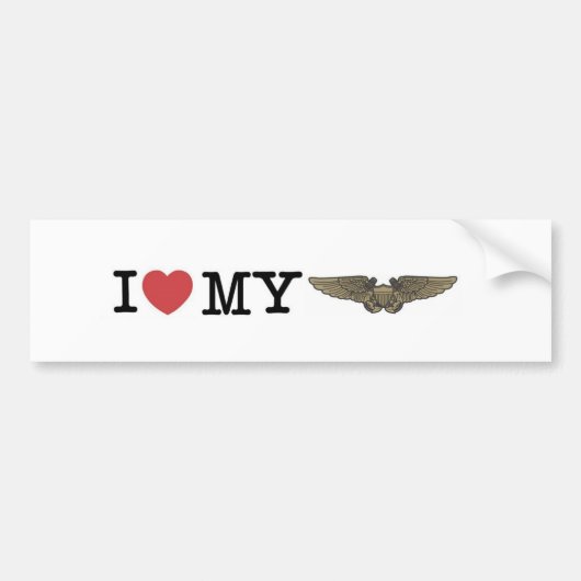 Zeemacht - Ik hart mijn NFO Bumpersticker (Voorkant)