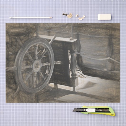  zeemacht in de Noordzee Tissuepapier (Craft)