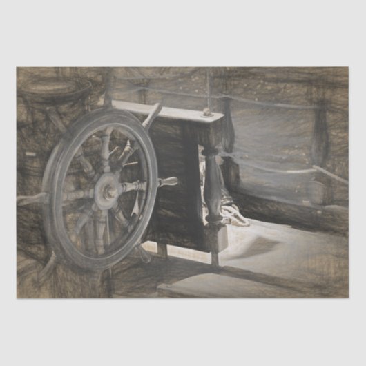  zeemacht in de Noordzee Tissuepapier (Voorkant)