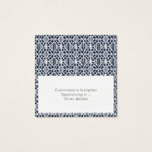 Zeemacht met Visitekaartje van witte haaklantaarn (Achterkant)