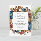 Zeemacht, Oranje en bruine Herfst Kaart (Staand voorkant)