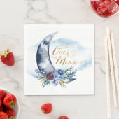 Zeemacht over het Baby shower van de maan Napkins Servet (Insitu)