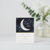 Zeemacht over het Baby shower van de moonluier Raf Informatiekaartje (Staand voorkant)