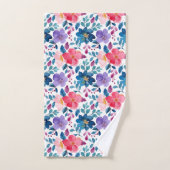 zeemacht roze Lila flessenpatroon Bad Handdoek (Handdoek)