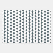 Zeemacht uit de middeleeuwen Blauwe Geometrische B Inpakpapier Vel (Voorkant 3)