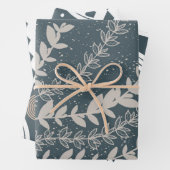 Zeemacht uit de middeleeuwen Blauwe Geometrische B Inpakpapier Vel (In situ)