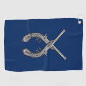 Zeemacht van de kruistocht golfhanddoek (Horizontaal)