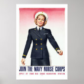  zeemacht verpleegkorps Tweede Wereldoorlog Poster (Voorkant)