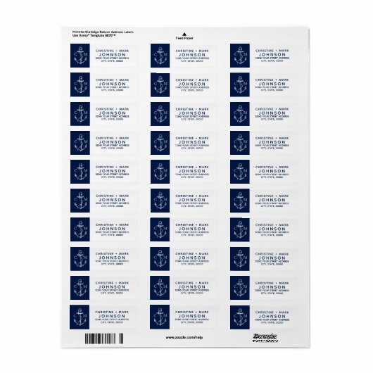 Zeemacht + witte waterschets etiket (Full Sheet)