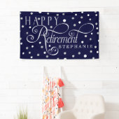 Zeemacht, zilver, wit, modern spandoek (Insitu)