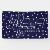 Zeemacht, zilver, wit, modern spandoek (Horizontaal)