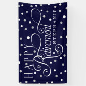 Zeemacht, zilver, wit, modern spandoek (Verticaal)