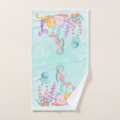 Zeemachtigen en kwallen onder de Waterverf van de  Bad Handdoek (Handdoek)