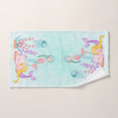 Zeemachtigen en kwallen onder de Waterverf van de  Bad Handdoek (Handdoek)