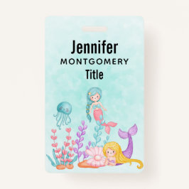 Zeemachtigen en kwallen onder de Waterverf van de  Badge