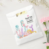 Zeemachtigen en kwallen onder de Waterverf van de Bedankzakje (Gezegeld)