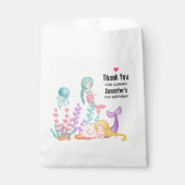 Zeemachtigen en kwallen onder de Waterverf van de Bedankzakje (Voorkant)