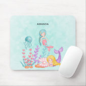 Zeemachtigen en kwallen onder de Waterverf van de  Muismat (Met muis)