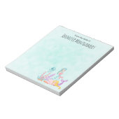 Zeemachtigen en kwallen onder de Waterverf van de  Notitieblok (Linkerzijde)