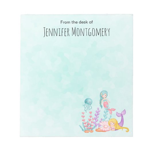 Zeemachtigen en kwallen onder de Waterverf van de  Notitieblok (Voorkant)