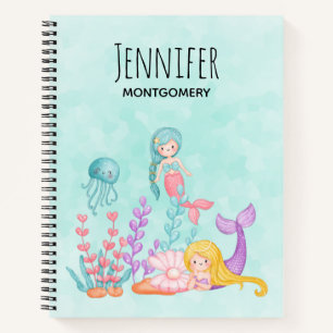 Zeemachtigen en kwallen onder de Waterverf van de Notitieboek