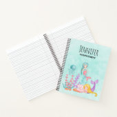 Zeemachtigen en kwallen onder de Waterverf van de  Notitieboek (Binnen)