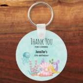 Zeemachtigen en kwallen onder de Waterverf van de Sleutelhanger (Voorkant)