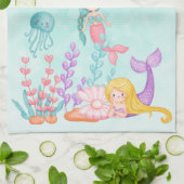 Zeemachtigen en kwallen onder de Waterverf van de Theedoek (Gevouwen)