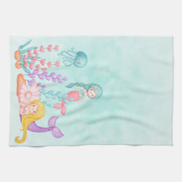 Zeemachtigen en kwallen onder de Waterverf van de  Theedoek