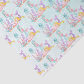 Zeemachtigen en kwallen onder de Waterverf van de  Tissuepapier (Detail)