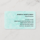 Zeemachtigen en kwallen onder de Waterverf van de  Visitekaartje (Achterkant)