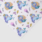 Zeemachtigen en kwallen tissuepapier (Detail)