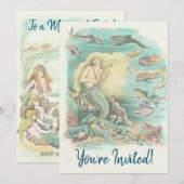 zeemachtigen onder de Zee Kaart (Voorkant / Achterkant)