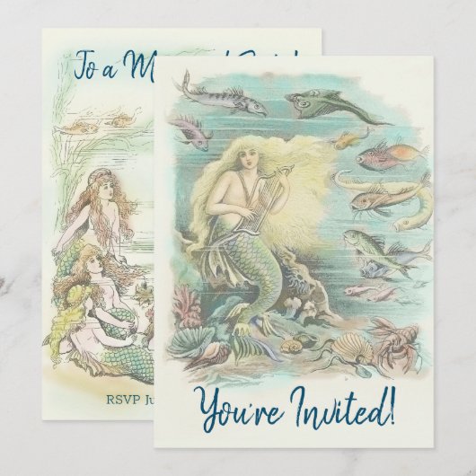  zeemachtigen onder de Zee Kaart (Voorkant / Achterkant)